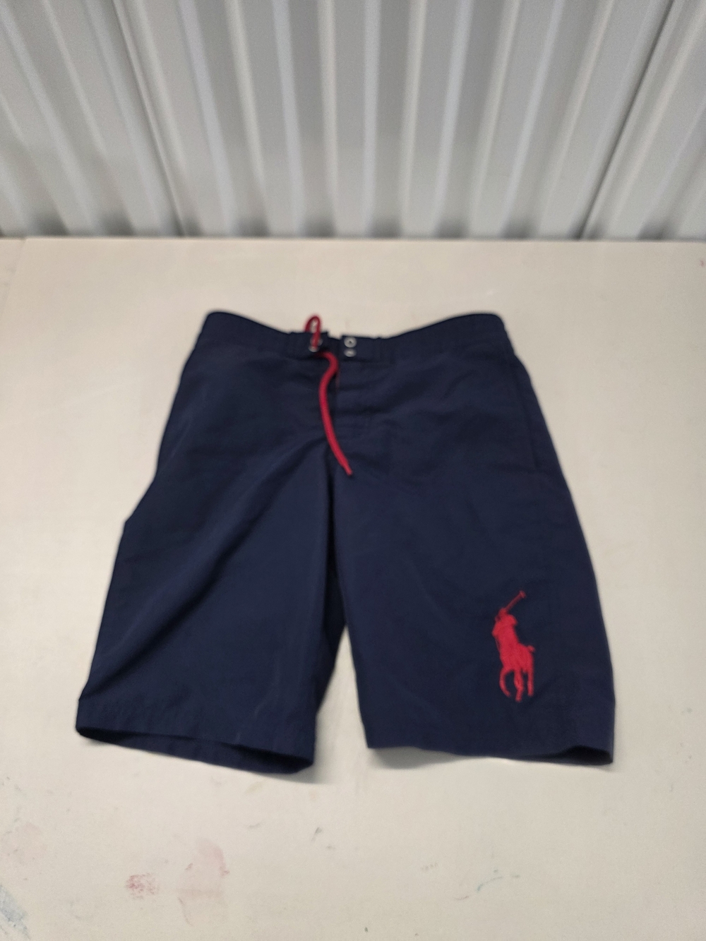 Polo Ralph Lauren Boys Swim Shorts BIG Pony Logo Boys size M 10/12 Navy